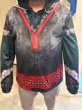 Men's Kristoff from Frozen inspired Zip Hoodie Jacket